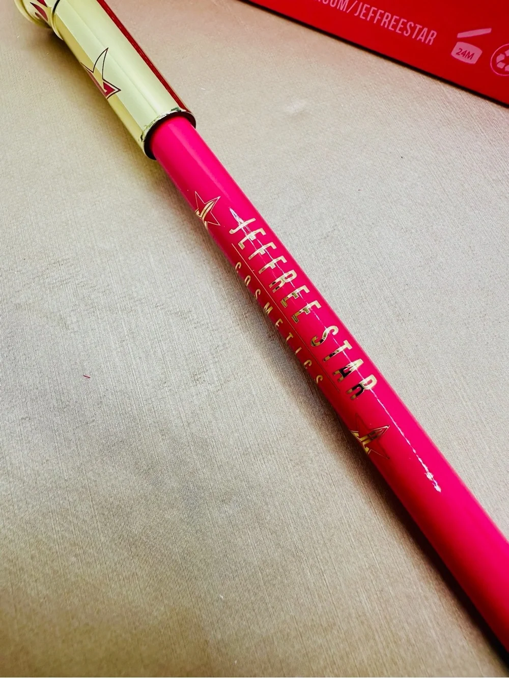 Jeffree Star Cosmetics Pink Lip Liner with Gold Cap
